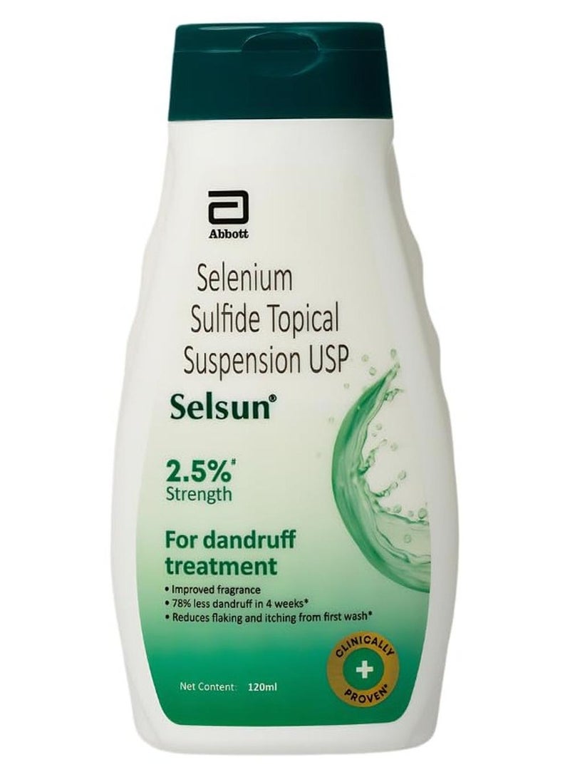 Selsun Anti Dandruff Shampoo Clears away dandruff flakes Relieves from excessive oil Relieves from dandruff related itching 120ml - Image 1