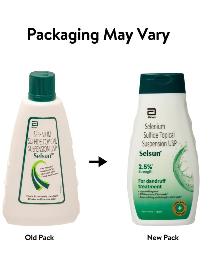 Selsun Anti Dandruff Shampoo Clears away dandruff flakes Relieves from excessive oil Relieves from dandruff related itching 120ml - Image 2