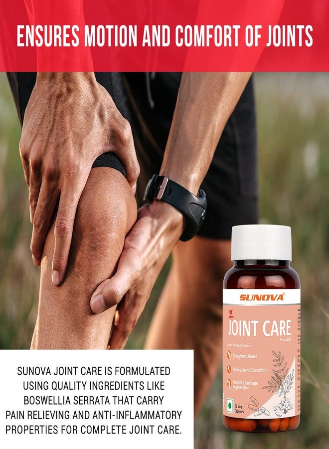 SUNOVA Joint Care Capsules, A Joint Health Support Supplement Made with Boswellia Serrata Extract and 30% AKBA for Strengthening Bones and Relieving Joint Discomfort, 60 Veg Capsules x Pack of 2 - Image 2