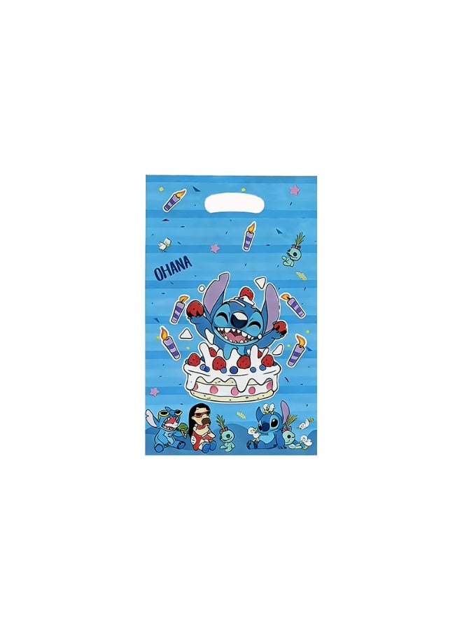 20Pcs Stitch Party Favor Bags for Kids (4 Designs, 5 Each), Cute Stitch Gift Bags with Handles, Stitch Goodie Bags for Birthday Party Candy Treat Bags, Birthday Party Decoration Supplies - Image 2
