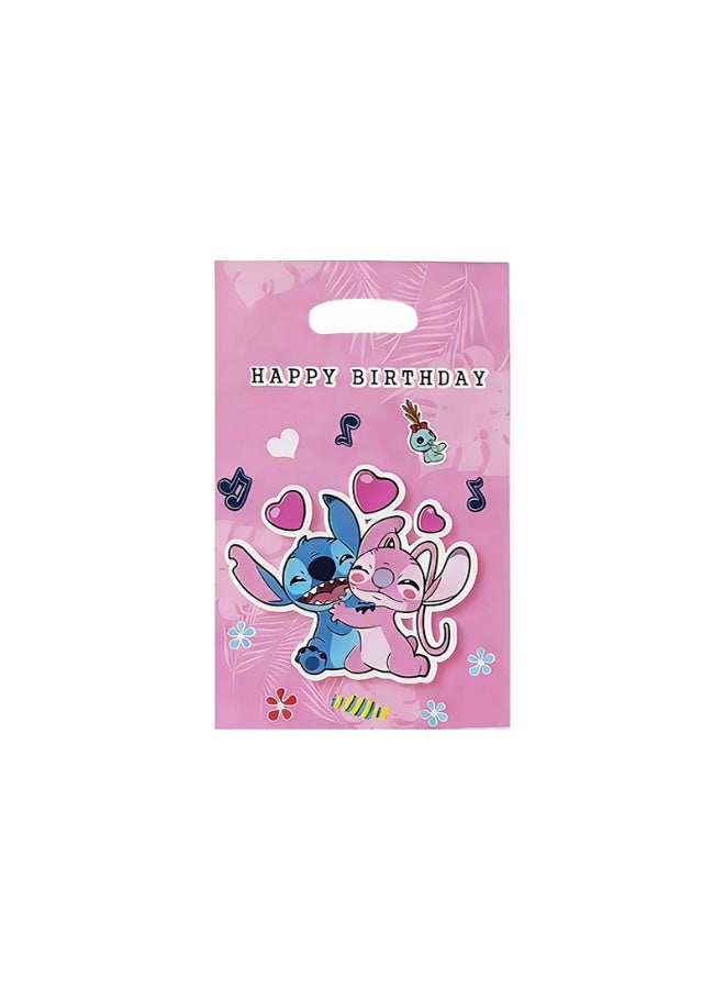 20Pcs Stitch Party Favor Bags for Kids (4 Designs, 5 Each), Cute Stitch Gift Bags with Handles, Stitch Goodie Bags for Birthday Party Candy Treat Bags, Birthday Party Decoration Supplies - Image 4