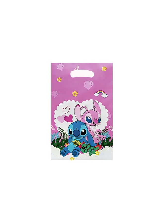 20Pcs Stitch Party Favor Bags for Kids (4 Designs, 5 Each), Cute Stitch Gift Bags with Handles, Stitch Goodie Bags for Birthday Party Candy Treat Bags, Birthday Party Decoration Supplies - Image 5