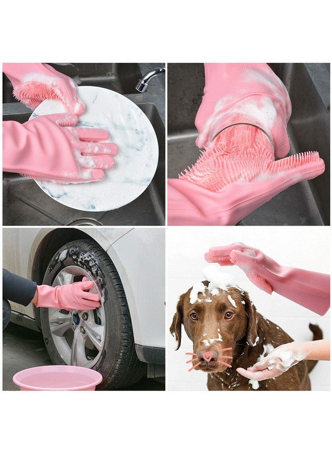 أيونيكس قفازات يد من السيليكون من IONIX، قفازات لغسل الأطباق، قفازات للمطبخ، قفازات للتنظيف، عبوة من 01 - Image 2