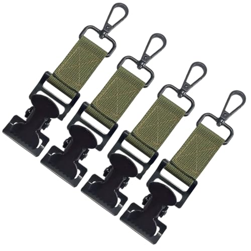 NNNJunhua Glove Clip for Work Glove Holder Grabber Rescue Firefighter Turnout Gear Glove Strap with Alligator Clip Utility Clip 4 Pieces - Image 1