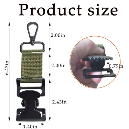 NNNJunhua Glove Clip for Work Glove Holder Grabber Rescue Firefighter Turnout Gear Glove Strap with Alligator Clip Utility Clip 4 Pieces - Image 2