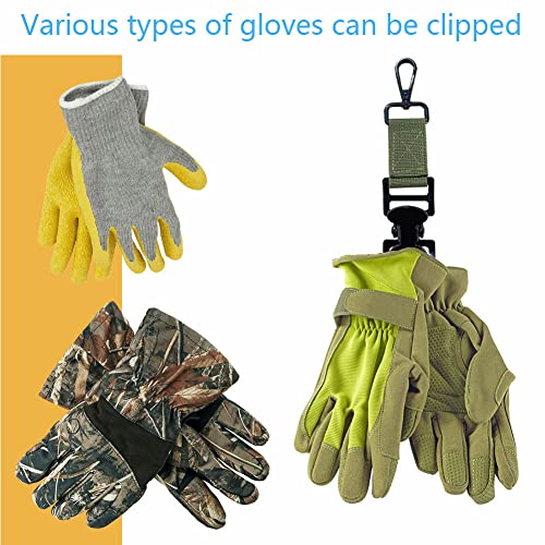 NNNJunhua Glove Clip for Work Glove Holder Grabber Rescue Firefighter Turnout Gear Glove Strap with Alligator Clip Utility Clip 4 Pieces - Image 3