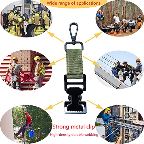 NNNJunhua Glove Clip for Work Glove Holder Grabber Rescue Firefighter Turnout Gear Glove Strap with Alligator Clip Utility Clip 4 Pieces - Image 5