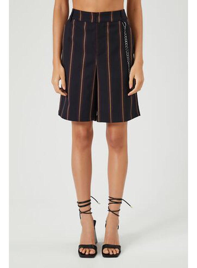 FOREVER 21 Striped Trouser Shorts - Image 2