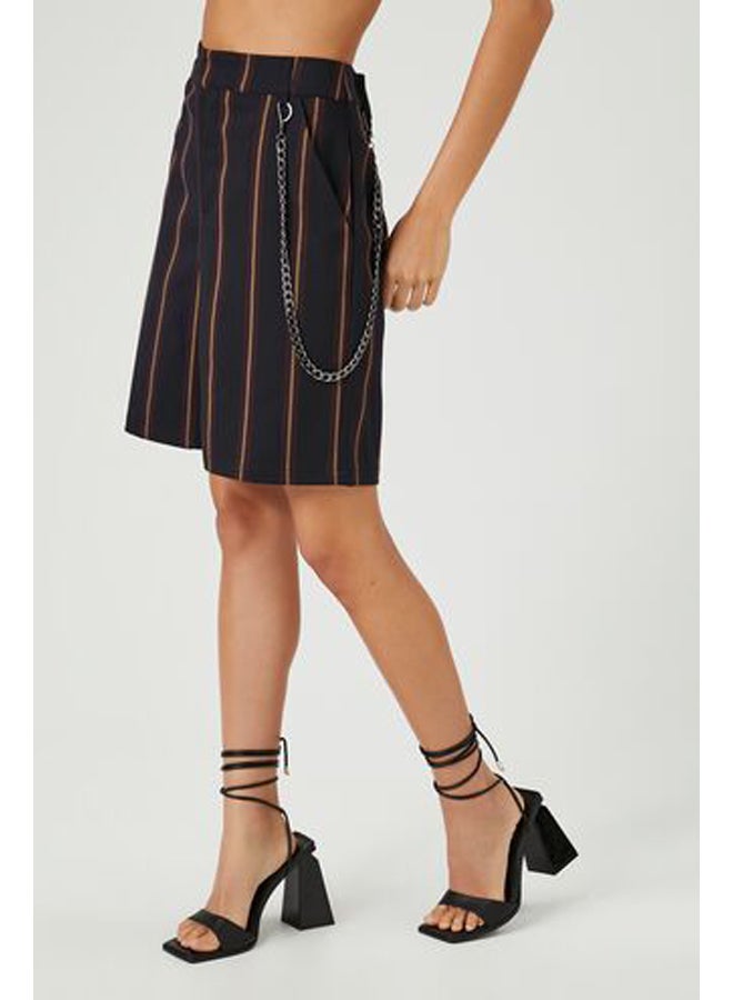 FOREVER 21 Striped Trouser Shorts - Image 3