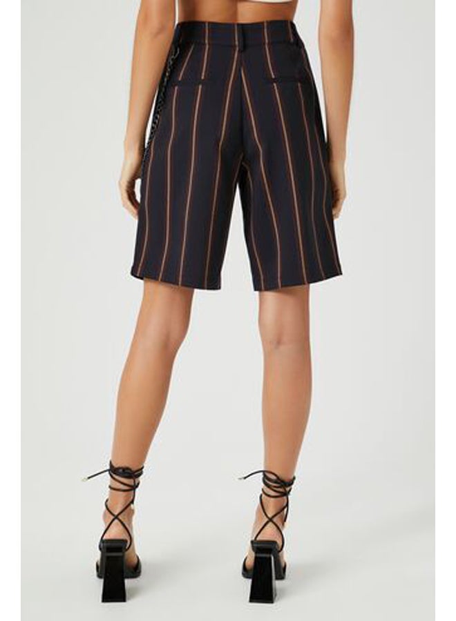 FOREVER 21 Striped Trouser Shorts - Image 4