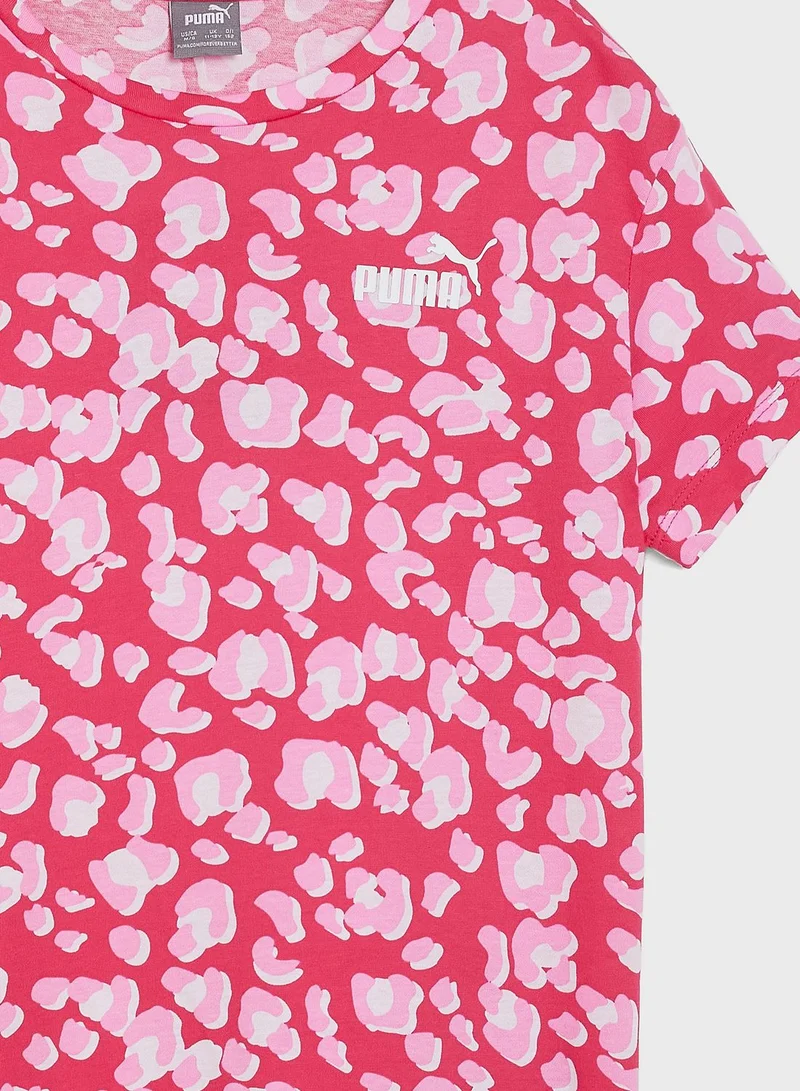 PUMA Kids Essential  Animal Aop T-Shirt