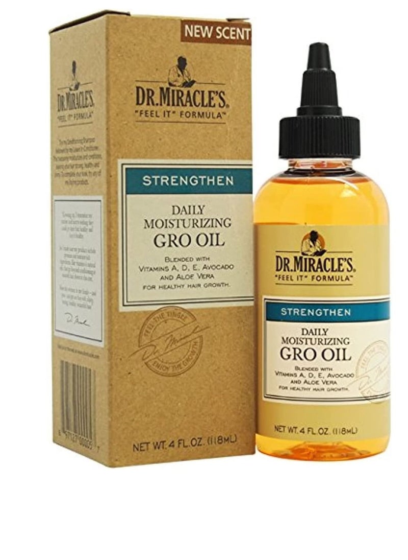 Dr. Miracle's Strengthen Daily Moisturizing Gro Oil 4oz 