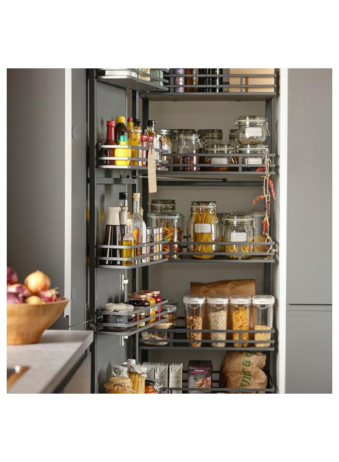 زبون برطمان طعام جاف مع غطاء، شفاف/أبيض، سعة 1.3 لتر - Image 4