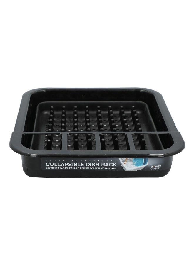 Madesmart Durable Rectangular Collapsible Dish Rack Black 10.8 x 13.19 x 14.96 cm 95-18710C-06 - Image 1