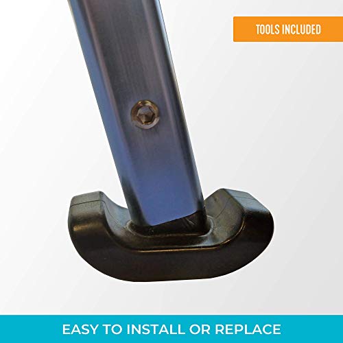 Stander Replacement Walker Ski Glides, Compatible with Stander's Wonder-Walker and Wonder-Walker-Plus, Black, Set of 2 - Image 3