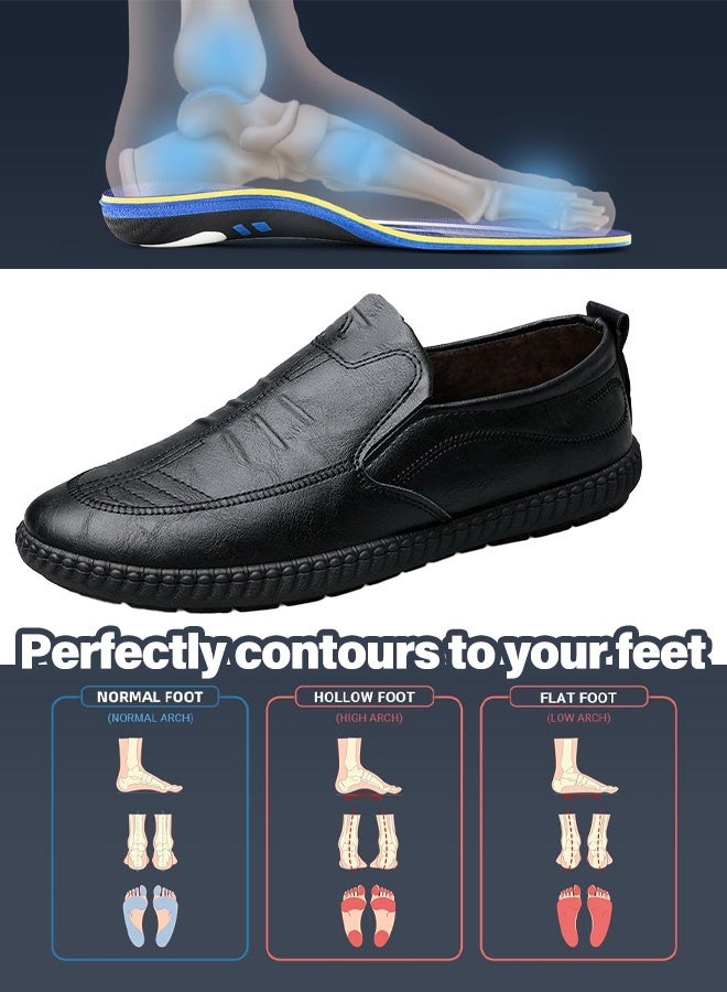 Purely hand-stitched casual leather slip-on men's shoes - Image 4