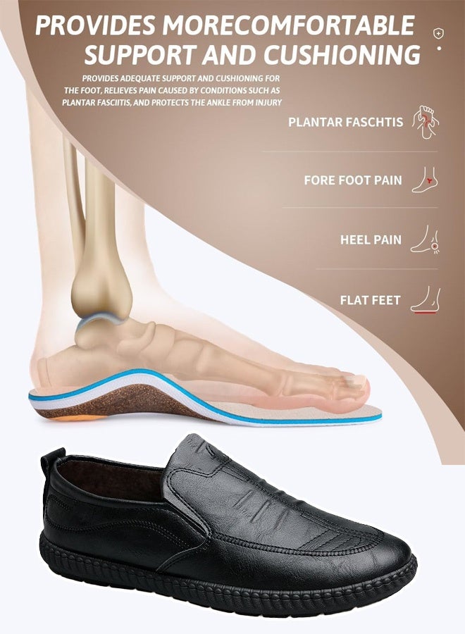 Purely hand-stitched casual leather slip-on men's shoes - Image 5