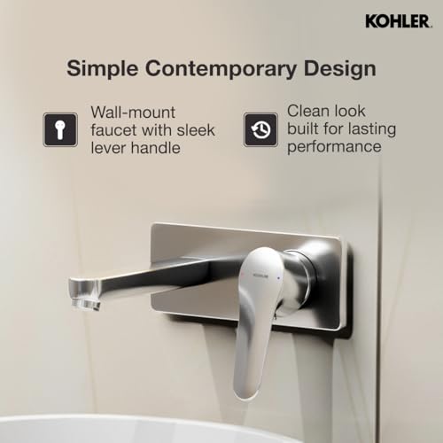 Kohler July Wall-Mount Lav Faucet Trim - Image 2