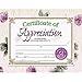 Hayes Certificates of Appreciation Service Recognition for Students Employees Teams Customizable Awards FullColor Matte Finish 85 x 11 30 Pack - Image 3