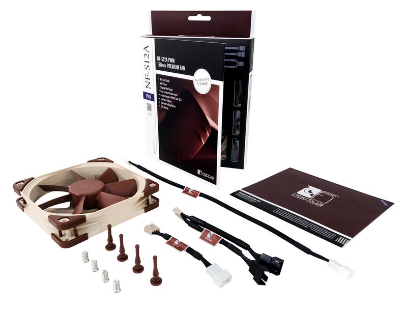 Noctua NF-S12A PWM, Premium Quiet Fan, 4-Pin (120mm, Brown) - Image 3