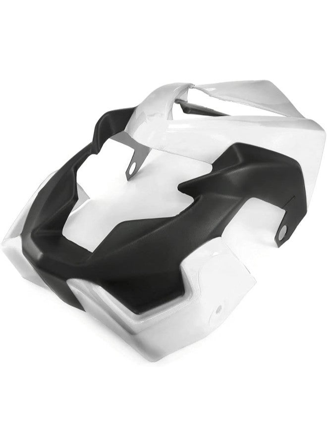 klarako Motorcycle ABS Headlight Fairing Windshield Headlamp Visor Cowl Cover Support Front Windscreen Wind Shield Guard for Grom 125 MSX125 MSX 125 20132015 (C White) - Image 2
