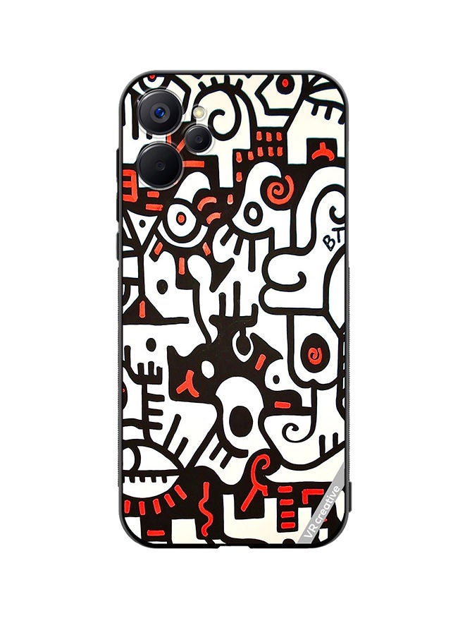 VR CREATIVE Protective Case Cover For Realme 9i 5G Bta Abstract Design Multicolour - Image 1