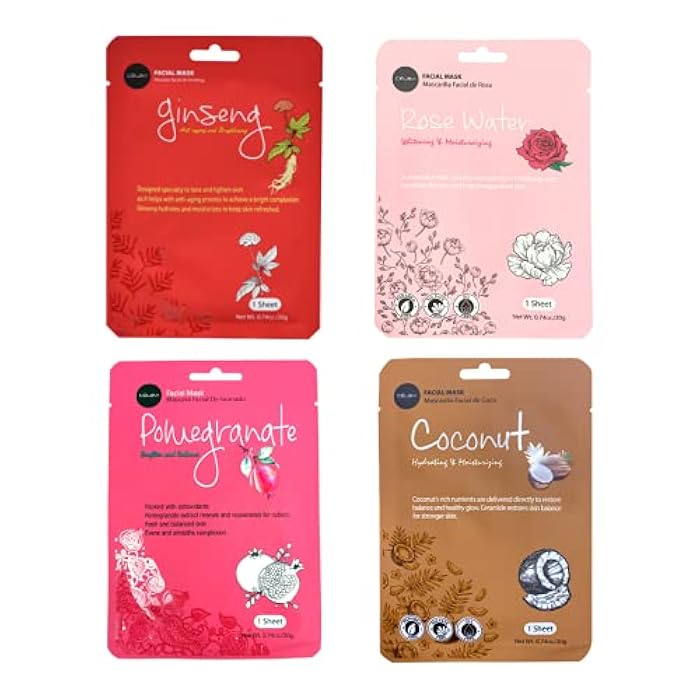 Celavi Cosmetics Celavi Essence Facial Sheet Face Mask Variety Set (17-Packs) Classic Korean Skincare - Image 5