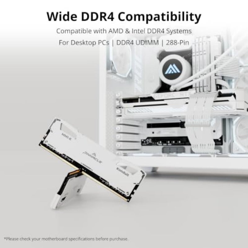 وحدة ذاكرة للكمبيوتر الشخصي للألعاب، DDR4 3200 ميجا هرتز، مبدد حراري من الألومنيوم الأسود، سرعة عالية في رفع تردد التشغيل مع دعم XMP2.0 وتوافق مزدوج المستوى لمنصات AMD وIntel - Image 5