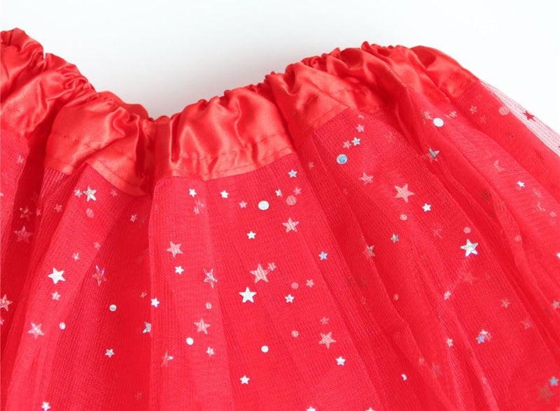 Rysly Store Girls Sparkle Tutus Princess Ballet Dance Layered Tulle Tutu Skirts,2-8T - Image 3