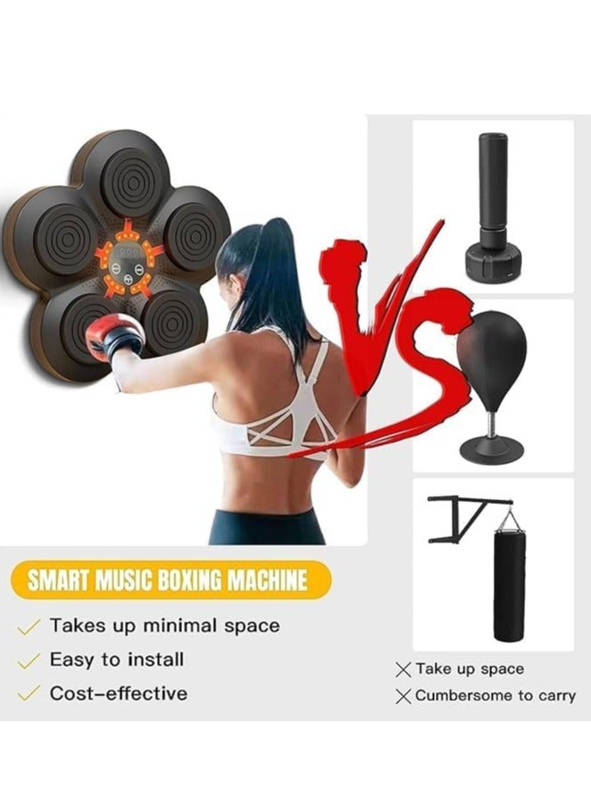 general COOLBABY Music Electronic Boxing Wall Smart Boxing machine Electronic Boxing Trainer Wall With Bluetooth And Boxing Gloves Installed In The Home Gym Boxing Training Equipment - Image 4