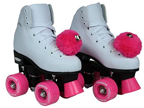 Epic Skates Pink Princess Girls Quad Roller Skates, White, Youth 2,PnkPncs02 - Image 4