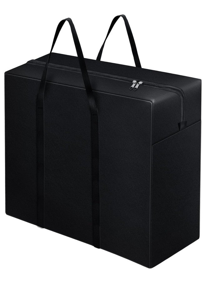Aklima Heavy Duty 1000 Denier Nylon 158 L Multi-Purpose Moisture Proof Extra Large Storage Bag for Toys Stationery Blankets Clothes Moving Bags With Strong Handles Rectangular Black (Pack - 1) - Image 1