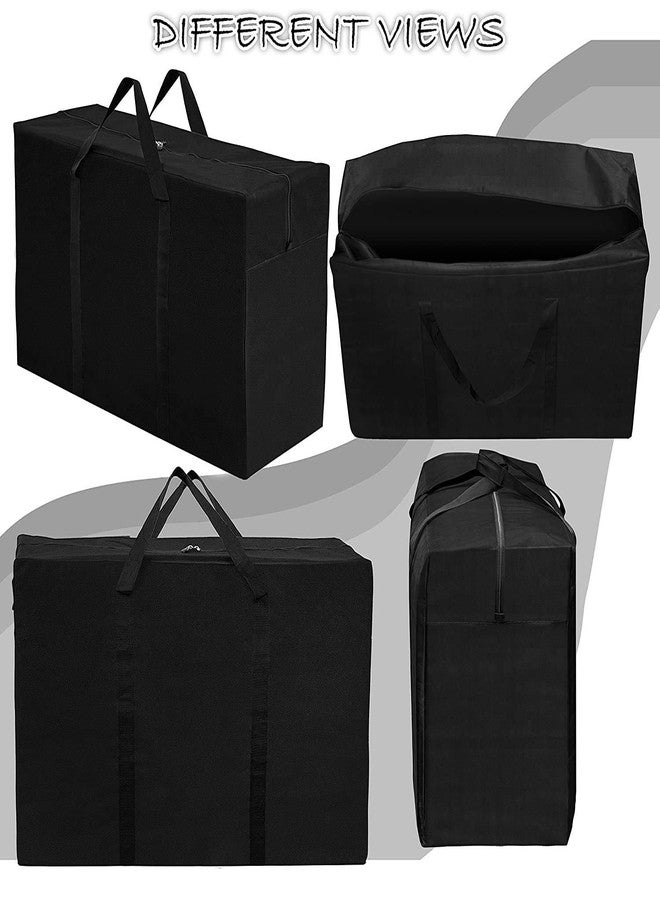 Aklima Heavy Duty 1000 Denier Nylon 158 L Multi-Purpose Moisture Proof Extra Large Storage Bag for Toys Stationery Blankets Clothes Moving Bags With Strong Handles Rectangular Black (Pack - 1) - Image 4