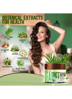 Pure Nature Lux Spa Tea Tree Oil Hair Mask - Conditioner and Deep Moisturizer Treatment for Dry Damaged Hair - With Hydrating Protein for Advanced Repair - Soothing for Itchy Scalps and Dandruff  - Image 4