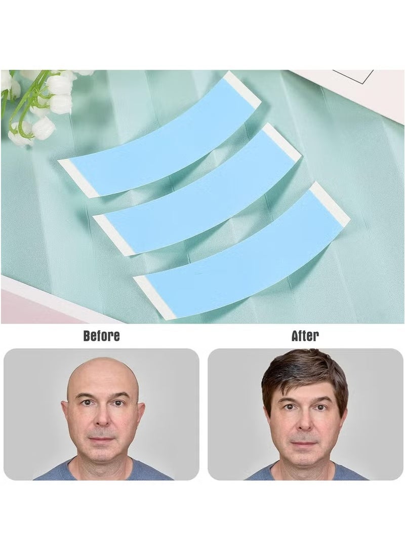 Wig Tape Strips，36 Pieces Water-Proof Strong Adhesive Double Sided Lace Wigs Tape (Blue Color (1/4)) - Image 5