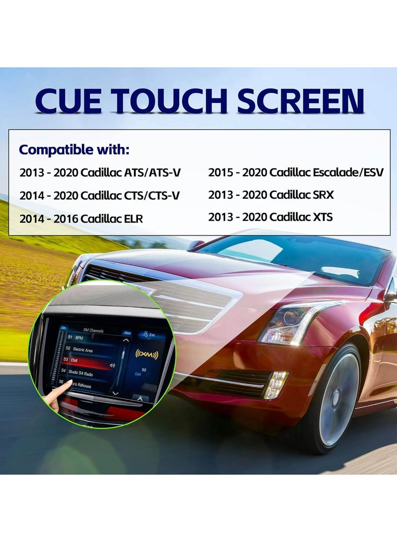 TLAXCA Newly Upgraded CUE Touch Screen Display Replacement for 2013 2014 2015 2016 2017 2018 2019 2020 Cadillac ATS SRX XTS CTS ESCALADE CUE Screen Replacement with Removal Tool Kit - Image 2