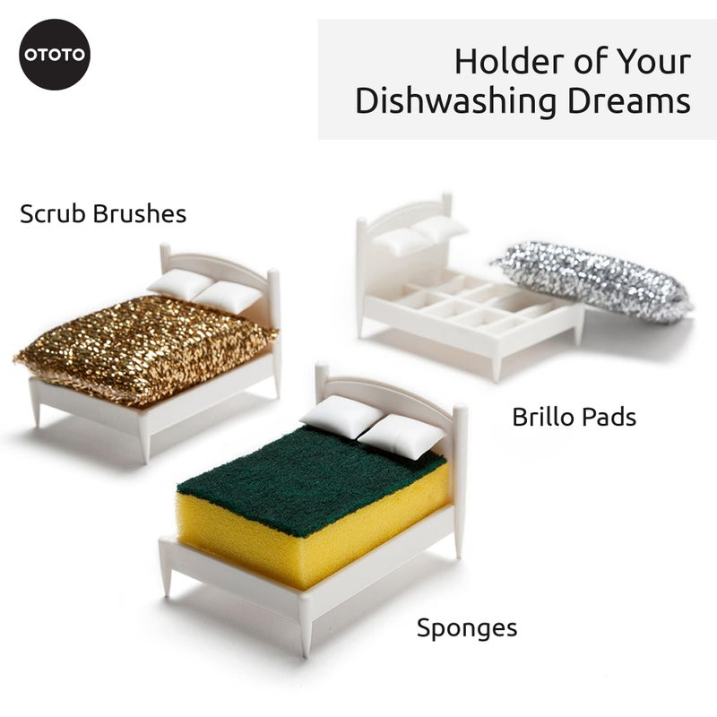 OTOTO Cute Sponge Holder for Kitchen Sink - - Dishwasher Safe Dish Sponge Organizer- Compact  Sink Organizer  Kitchen Sink Accessories  Kitchen Sink Organizer  Sink Sponge Holder  Dish Sponge Holder - Image 3