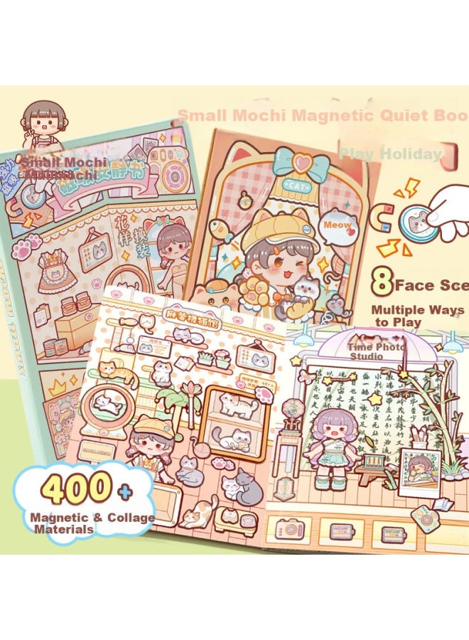 Small Mochi Magnetic Quiet Book Holiday Diy Sticker Decoration Pattern Diary Material