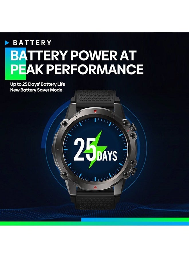 Zeblaze - Smart Watch 280mAh Smart Watches for Men Smartwatch Bluetooth Make/Answer Calls Fitness Modes and Sleep Modes Multi-app Message Reminder Multi Language - Image 1