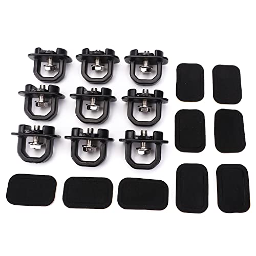 WOWAUTO DZ97903 Truck Bed Side Wall Tie Down Anchors, Bed Cargo Hooks for 2007-2023 Chevy Silverado 1500 2500 3500 Chevy Colorado IGMC Sierra 1500 2500 3500 I GMC Canyon 4PCS - Image 3