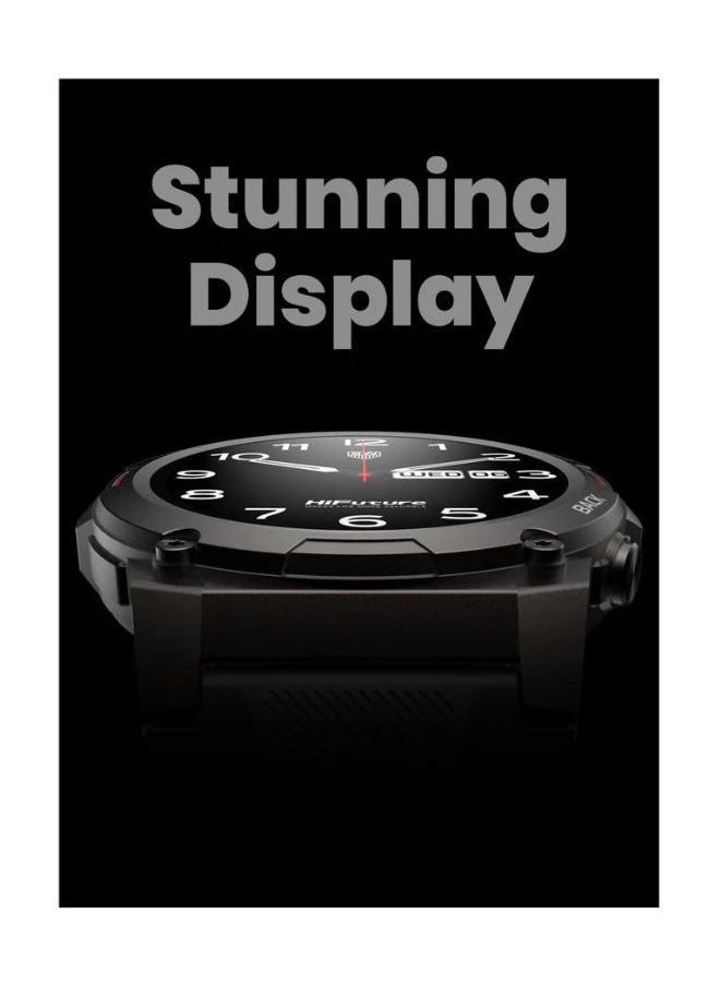 HiFuture - FutureGo Mix2 AMOLED Display Wireless Calling Smartwatch, Grey - Image 1