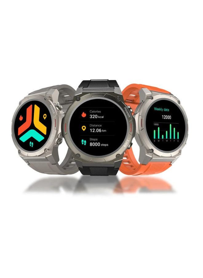 HiFuture - FutureGo Mix2 AMOLED Display Wireless Calling Smartwatch, Grey - Image 1