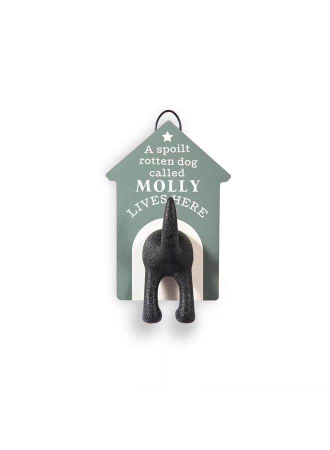 History & Heraldry Personalised Dog Lead Hook (Molly)
