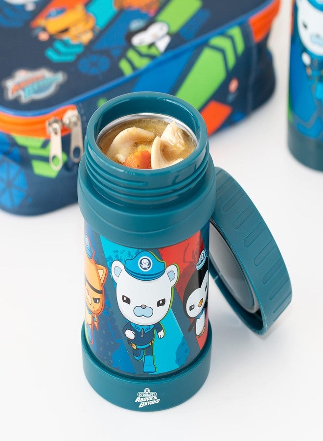 SCS Direct Octonauts Above & Beyond Stainless Steel 13 oz Food Jar for Kids, Blue- Vacuum Double Wall Insulated, Leak-Proof Jar - Keeps Liquids & Food Hot or Cold for Hours - Fits Inside All Lunch Boxes & Bags - Image 3