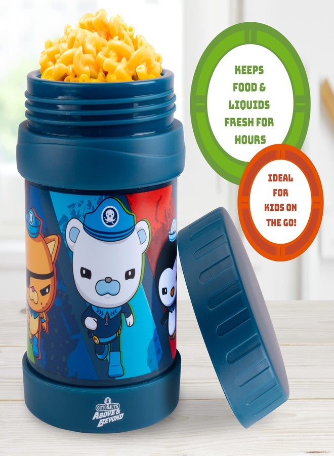 SCS Direct Octonauts Above & Beyond Stainless Steel 13 oz Food Jar for Kids, Blue- Vacuum Double Wall Insulated, Leak-Proof Jar - Keeps Liquids & Food Hot or Cold for Hours - Fits Inside All Lunch Boxes & Bags - Image 4