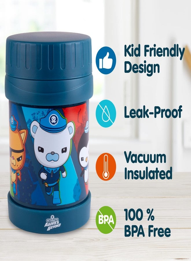 SCS Direct Octonauts Above & Beyond Stainless Steel 13 oz Food Jar for Kids, Blue- Vacuum Double Wall Insulated, Leak-Proof Jar - Keeps Liquids & Food Hot or Cold for Hours - Fits Inside All Lunch Boxes & Bags - Image 2