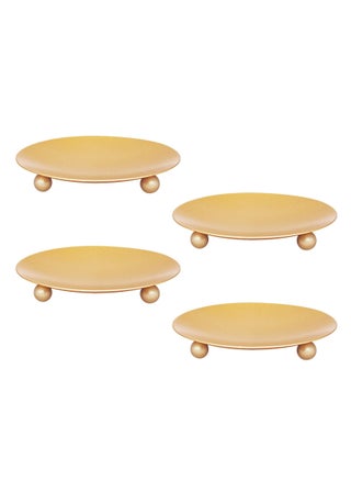 4PCS Gold Iron Plate Candle Holders，Candlelight Dinner Table Decoration Aroma Candle Tray，Pillar Candle Holder 9CM - pzsku/ZD2D31D52DDDE3ADAB2BAZ/45/1751625942/f0f7bf38-c300-4183-9893-6261f9016511