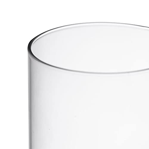 CYS Excel Glass Hurricane Candle Holder – 3" Diameter x 6" Height | Open-Ended Bottomless Cylinder Sleeve, Clear Glass Chimney Tube Cover, 1 Piece - Image 5