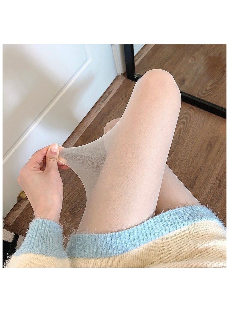 Fashionable Women's Stockings 15D ultra-thin Solid Color Tight Fitting Pantyhose 