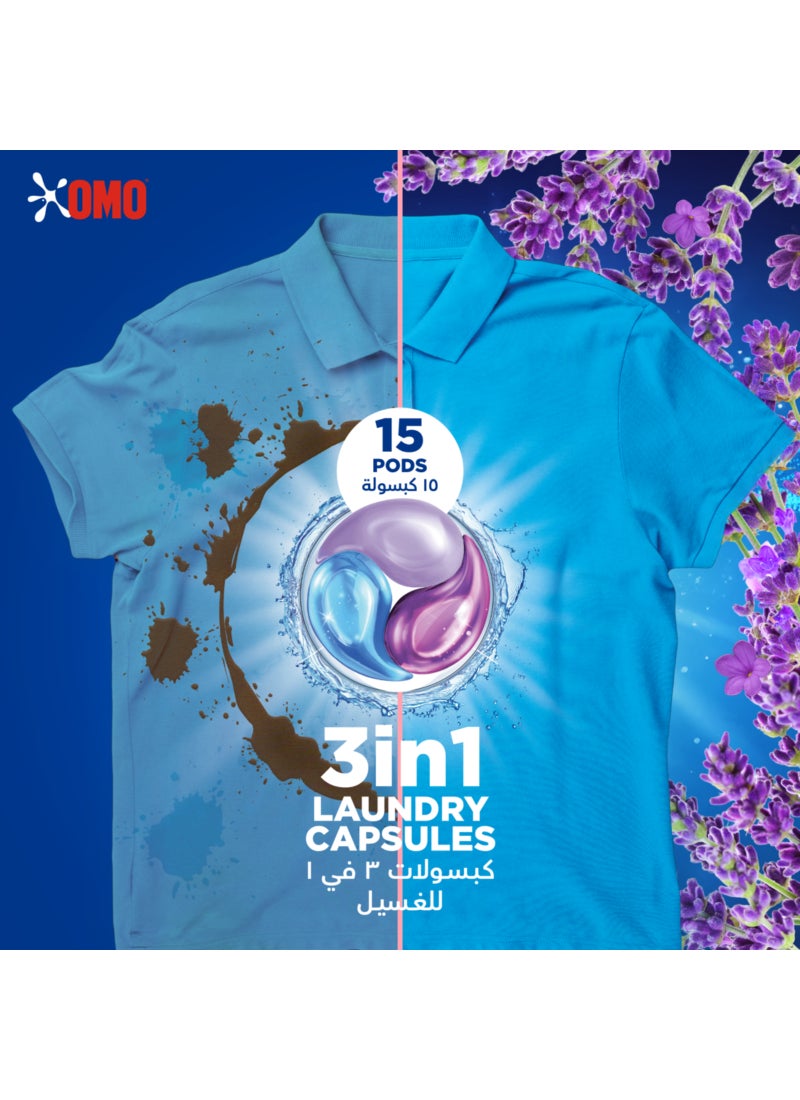 Omo 3-In-1 Laundry Capsules Lavender Freshness - Image 5